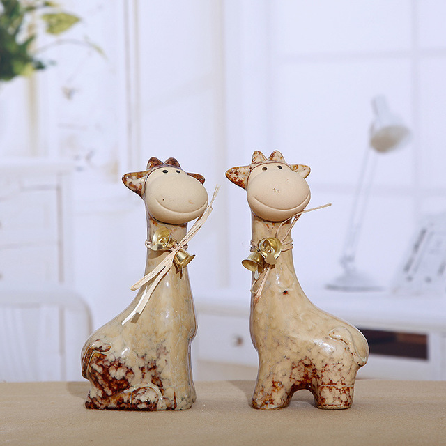 

Creative Kiln Change Couple Deer Home Decoration Decoration Ceramic Crafts Swj5551
