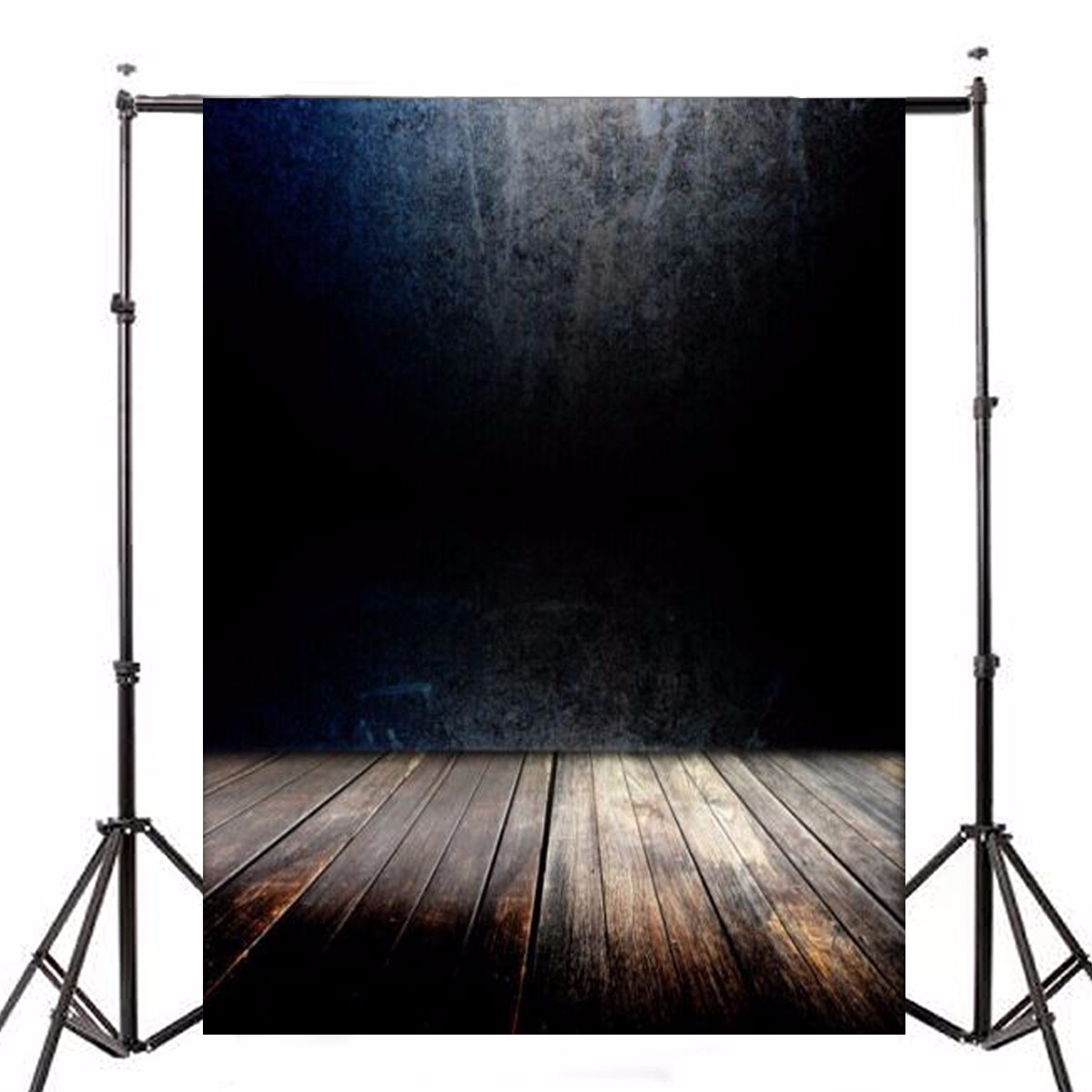 

5x7ft темная стена деревянный пол виниловый фотобанк Фото фона Студия Prop