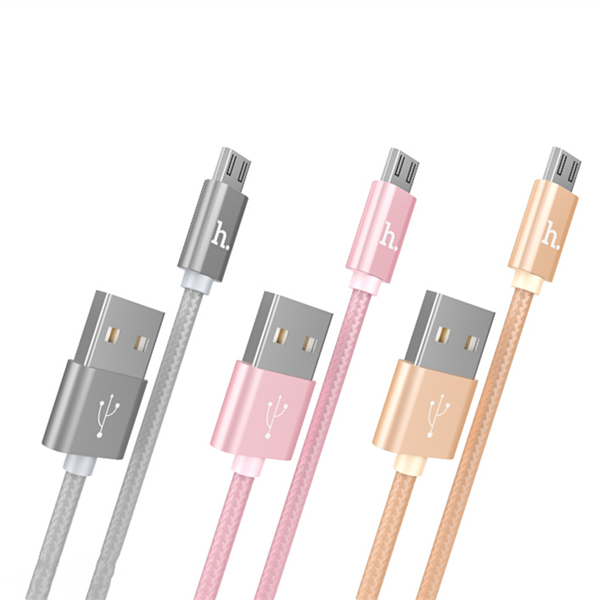 

Оригинальный НОСО микро USB 2.1a 1m нейлон плетеный провод зарядки кабель для передачи данных для Samsung Huawei Xiaomi