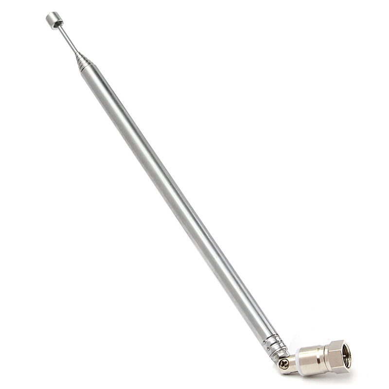 

Replacement F Connector Telescopic Aerial Antenna TV Radio DAB AM FM 7 Section