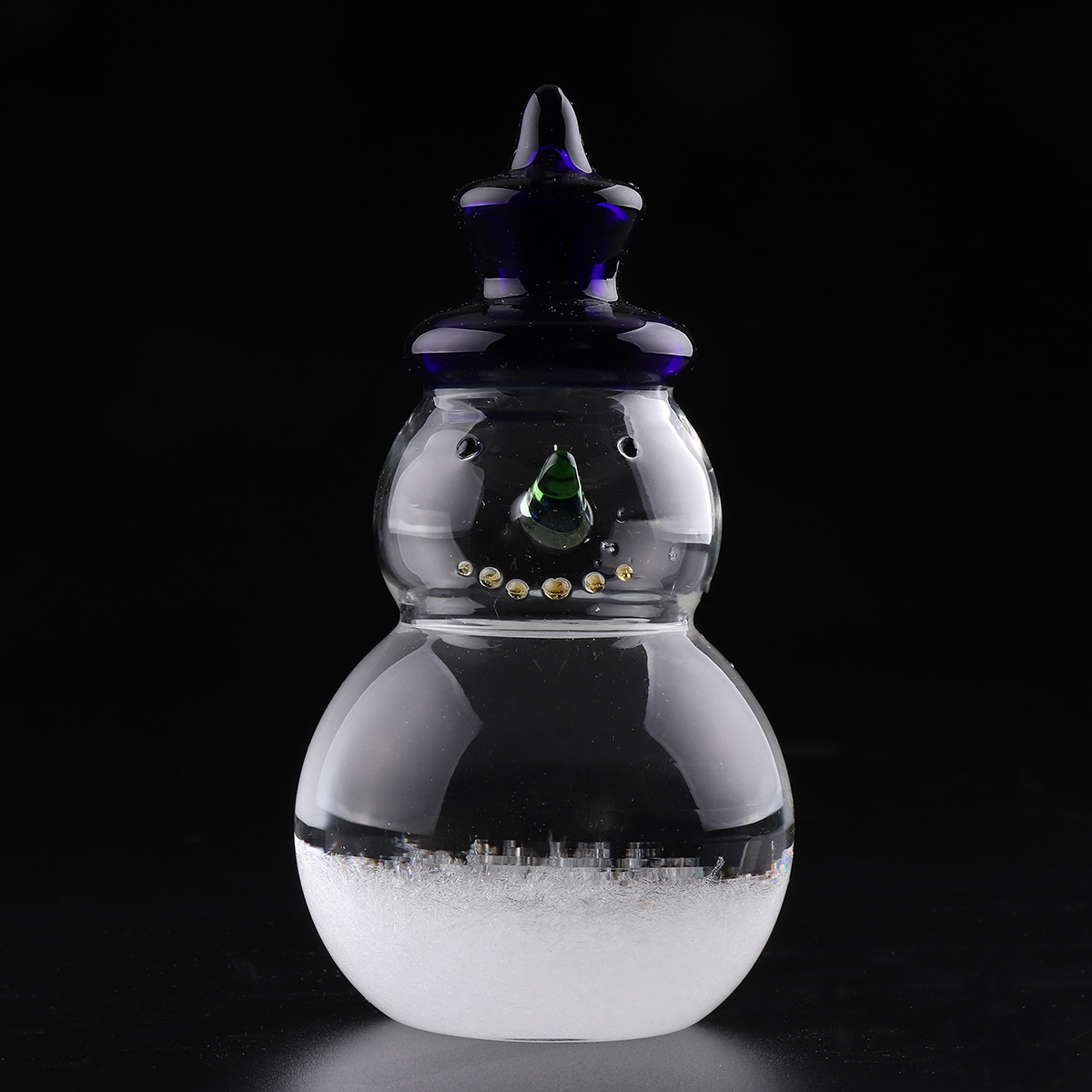 

Weather Forecast Barometer Snowman Shape Storm Glass Bottle Desktop Decoration Ornament Gift