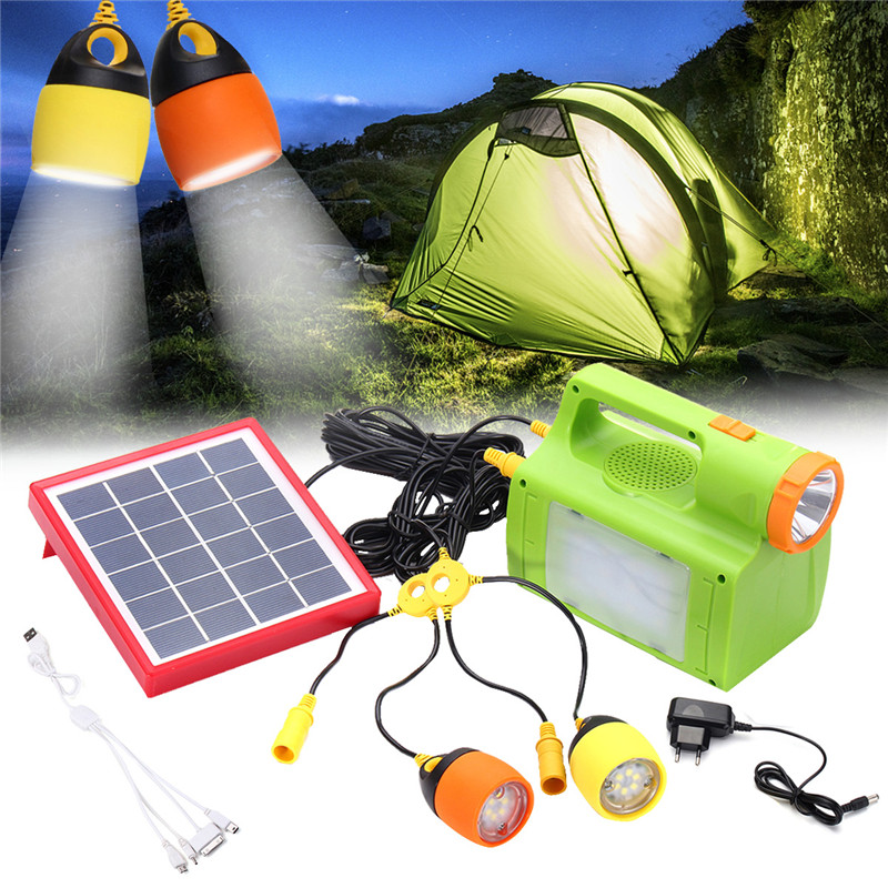 

6V 6W Solar Lights LED Camping Lantern Hanging Flashlight Lamp Emergency Power Supply 8000mAh