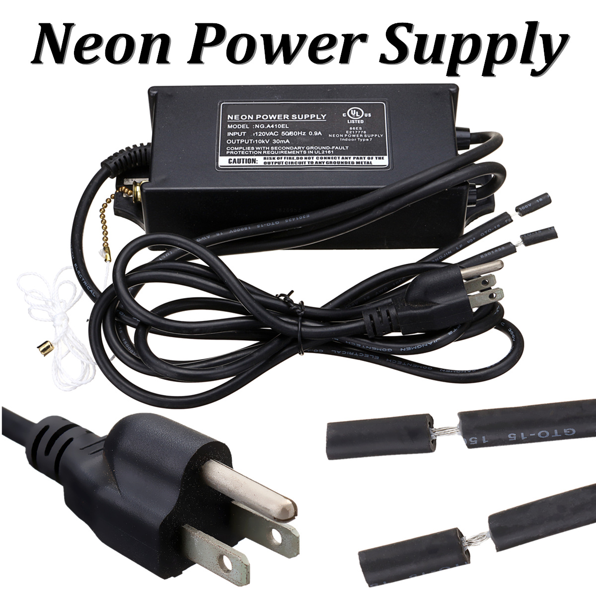 

110V Neon Sign Transformer 10KV 10000V 30mA 100W Electronic Power Supply