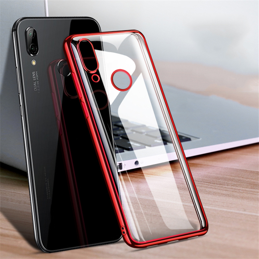 

Bakeey Luxury Shockproof Elac-plating Transparent Hard PC Protective Case For Xiaomi Redmi 7 / Redmi Y3