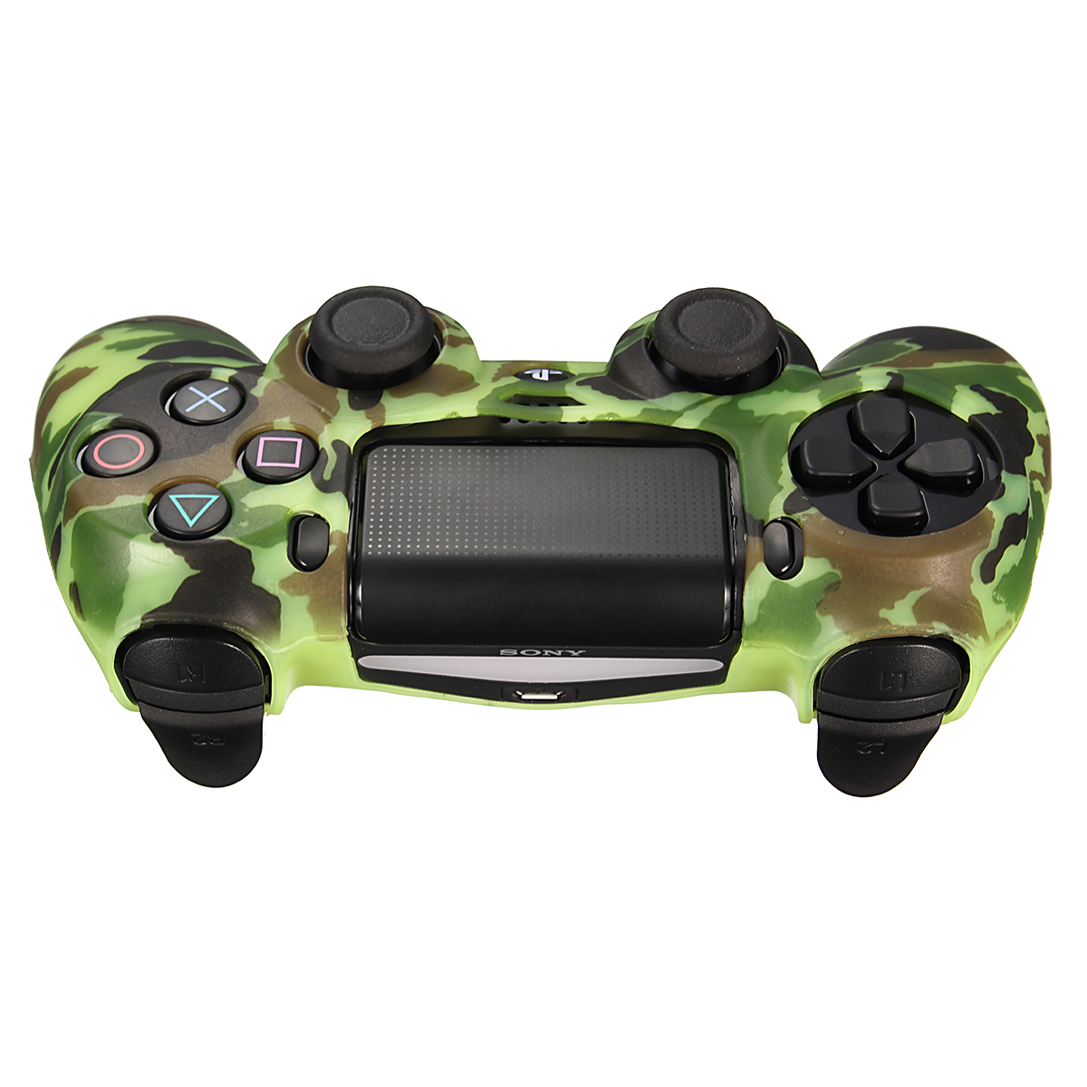 Durable Decal Camouflage Grip Cover Case Silicone Rubber Soft Skin Protector for Playstation 4 for Dualshock 4 Gamepad 52