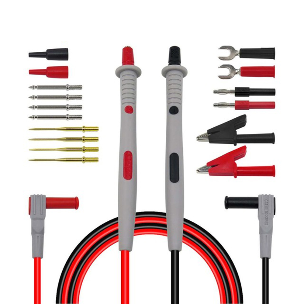 

Cleqee P1503B Multimeter Probes Replaceable Needles Test Leads Kits Probes for Digital Multimeter Feelers for Multimeter Wire Tips