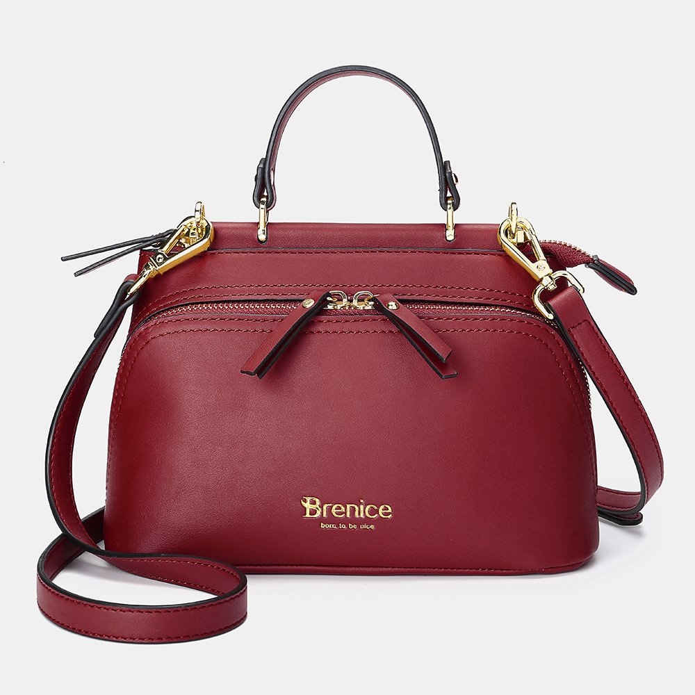 

Brenice Women Design Solid Handbag Multifunction Bag