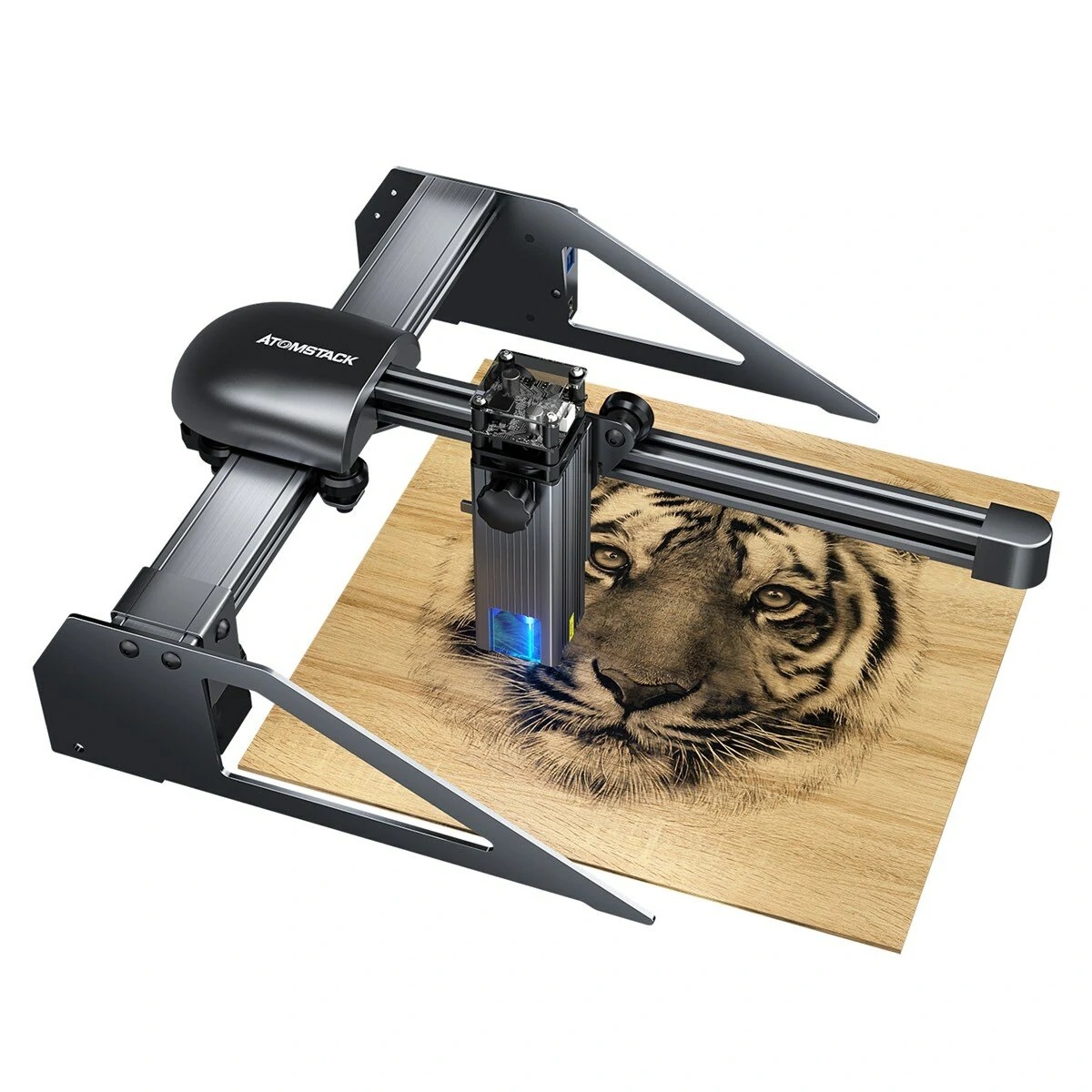 Find [EU DIRECT] New ATOMSTACK P7 M40 Portable Laser Engraving Machine Cutter Wood Cutting Design Desktop DIY Laser Engraver New Eye Protection Design Upgrated Ultra-Fine Laser Focal Area for Sale on Gipsybee.com with cryptocurrencies