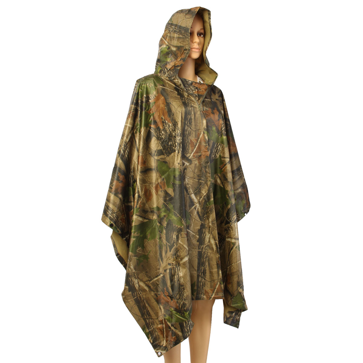 Outdooors camping camouflage rain coat waterproof jungle poncho for ...