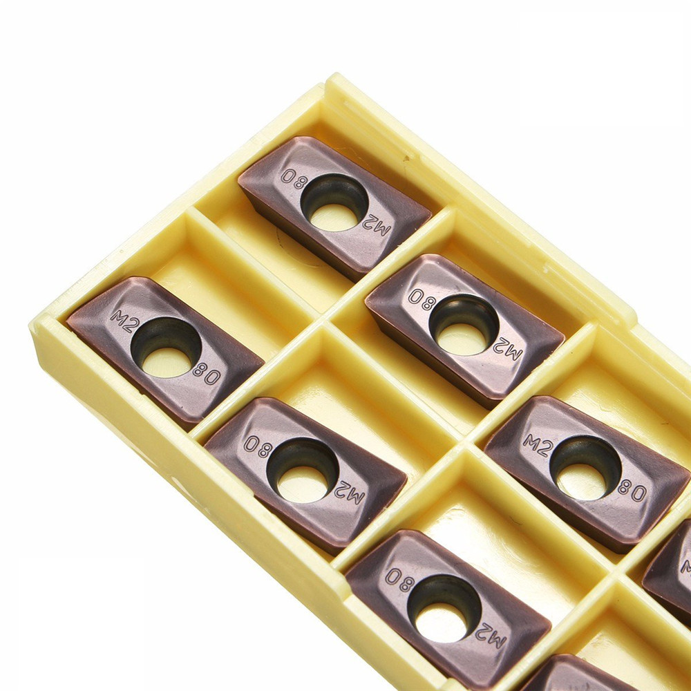 Drillpro 10pcs APMT1604PDER-M2 VP15TF 5R0.8 Carbide Inserts for Mill Cutter CNC Tool
