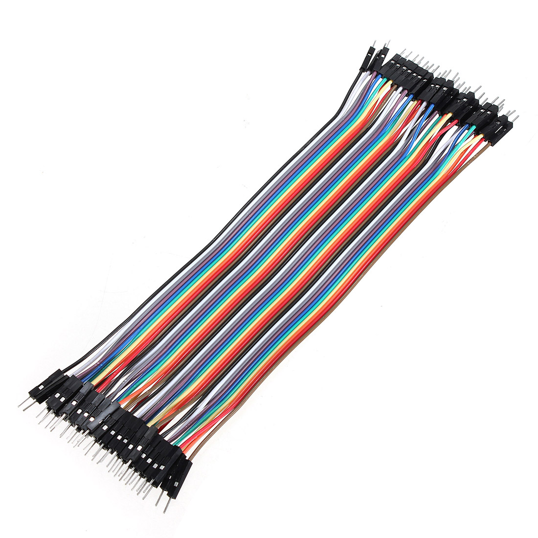 Other Components - 40pcs 20cm Male To Male Color Breadboard Cable ...