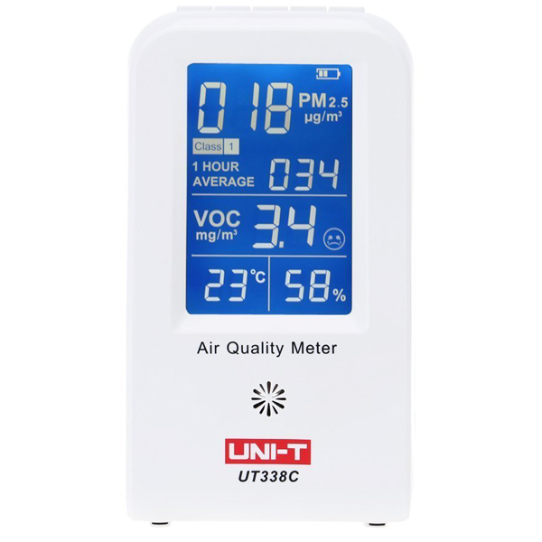 

UNI-T UT338C 7 в 1 VOC детектор формальдегида PM2.5 мониторинга качества воздуха тестер