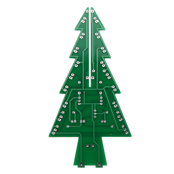 3pcs geekcreit® christmas tree led flash kit three color version 3d diy ...