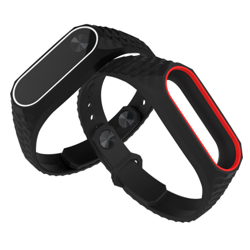 

Bakeey 3D Silicone Double Color Replacement Strap Wristband for Xiaomi Miband 2 Non-original
