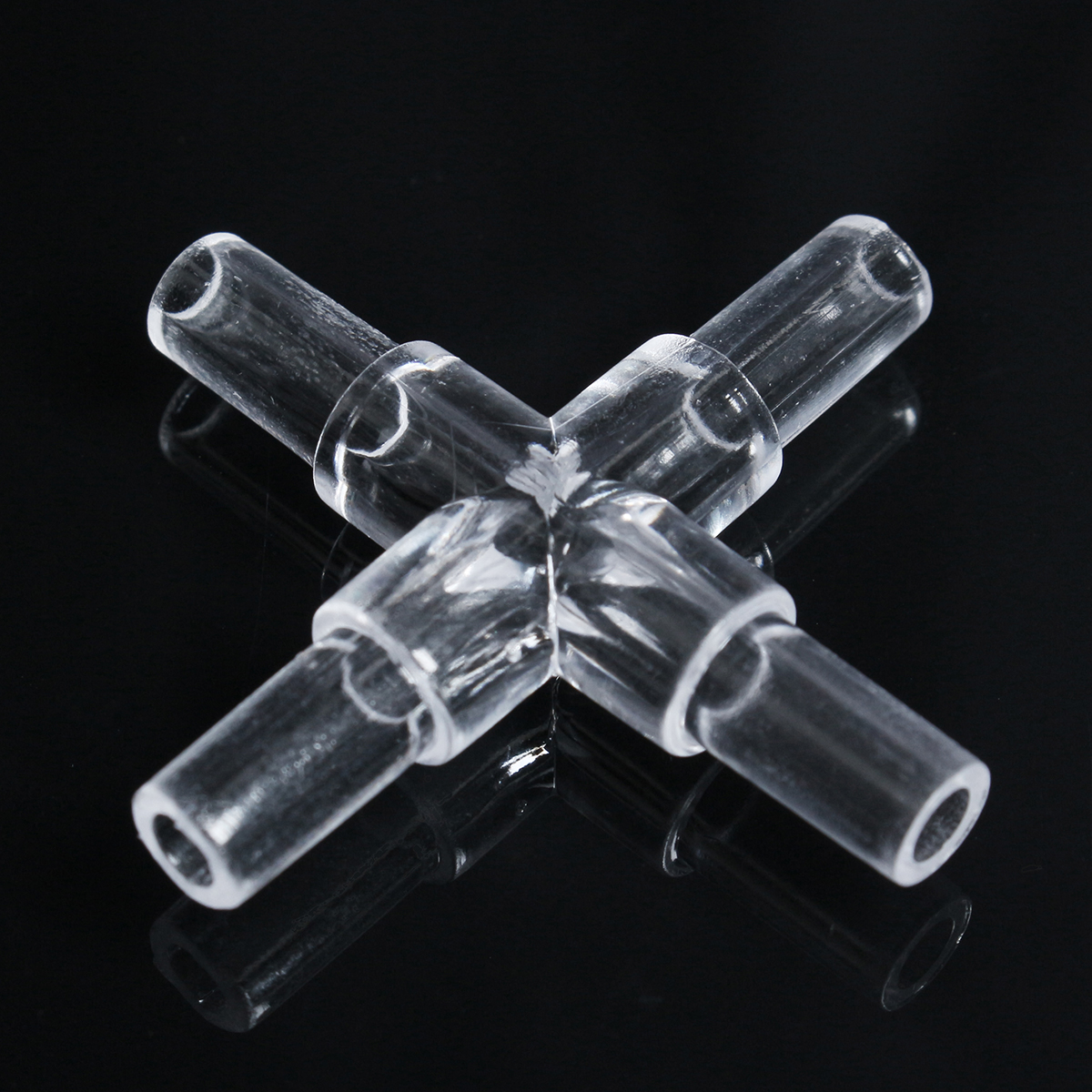 

10PCS Water Aquarium Fish Tank Oxygen Air Pump Crystal Square Elbow Pass Pipe Connecting Turn Joint