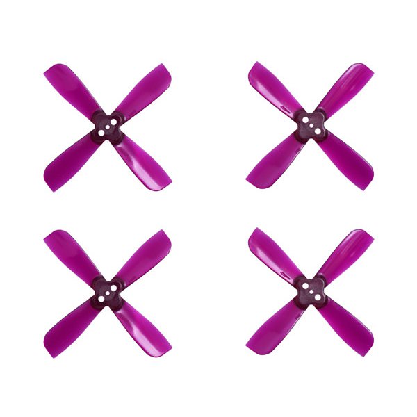 

10 Pairs Gemfan 2035 2X3.5X4 4 Blade 1.5mm Mounting Hole CW CCW Propeller Purple for RC Drone
