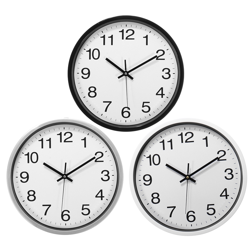 

12 Inch Silent Sweep Non-Ticking Wall Clock For Office Home Fashion Decor