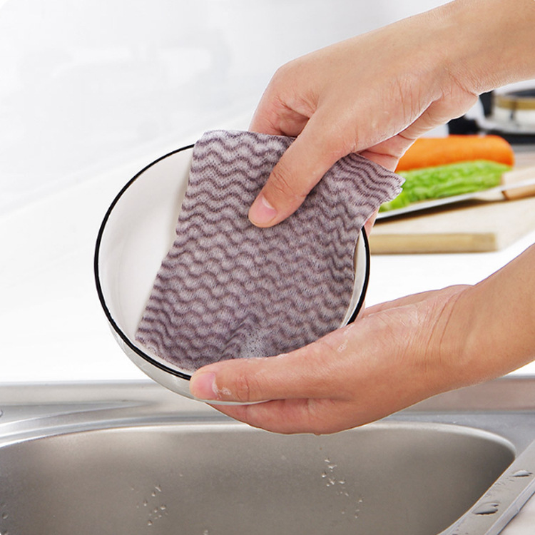 

50Pcs/1Set Disposable Rag Dish Towel Kitchen Oil-free Absorbent Wipes
