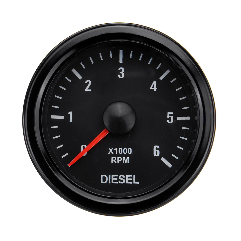 Inspection de voiture Compteur de vitesse de moteur électrique de voiture 52mm tachymètre tachymètre jauge mètre testeur 0~8000 rpm compteur for 4/6/8 cylindre 