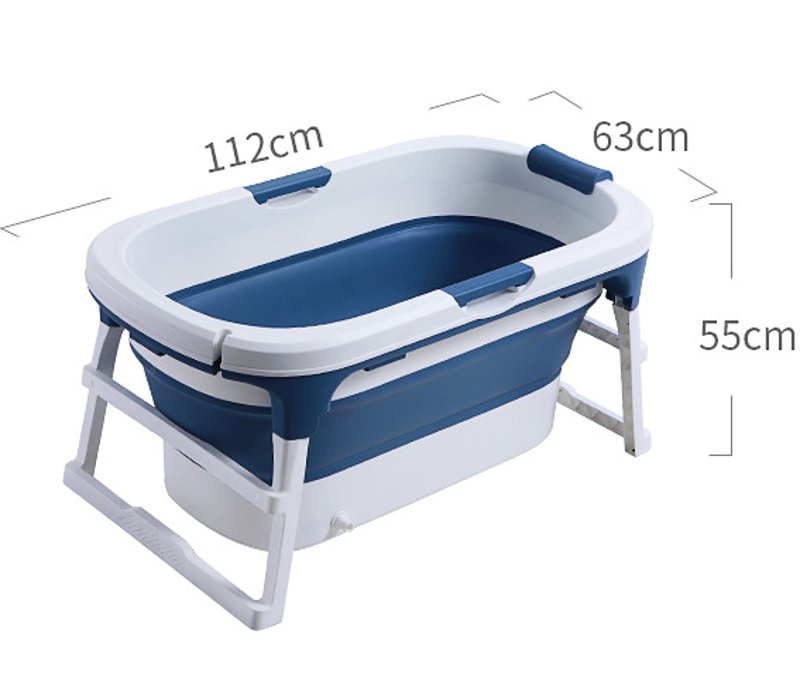 111*63*55cm Large Deep Folding Bath tub Adults Bath Tub Children Bath Tub With Lid 3