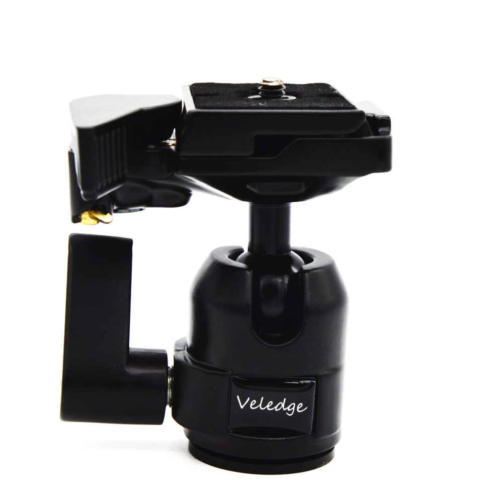 

VELEDGE VD-10 360 Rotate Camera Camcorder Tripod Monopod Ball Head with Quick Release Plate