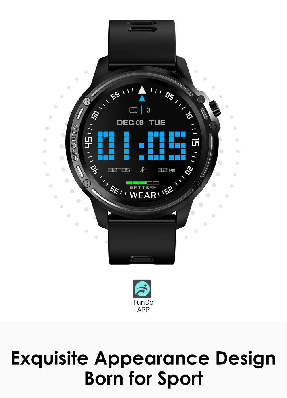 Microwear L8 Full Touch Screen ECG+PPG O2 IP68 Sports Mode bluetooth Music Control Weather Smart Watch 16