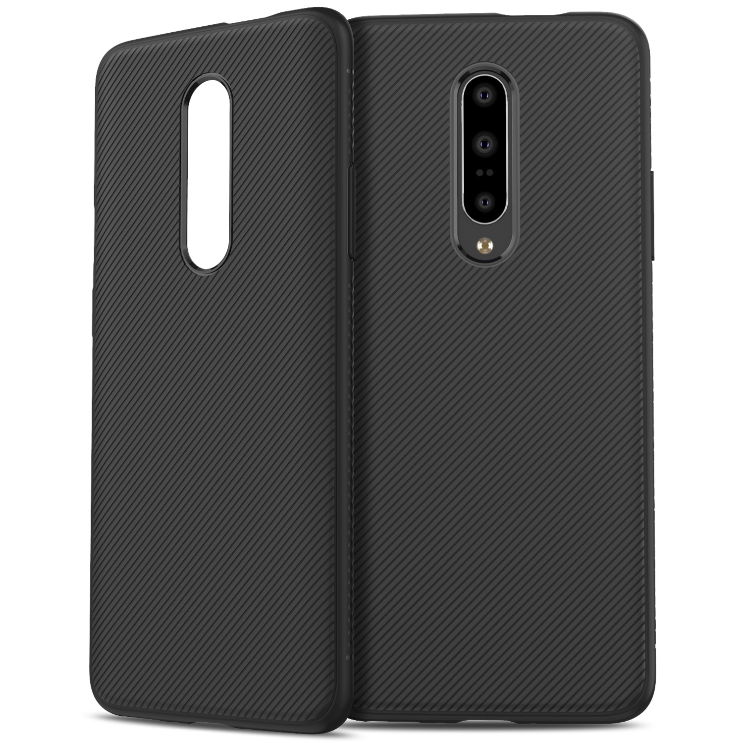 

Bakeey Soft Silicone Texture Carbon Fiber Slim Shockproof Protective Case For OnePlus 7 Pro