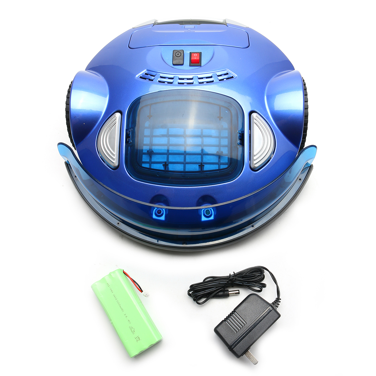 

Blue Smart Automatic Vacuum Cleaner Robot Wireless Remote Control Floor Dust Cleaner Sweeper