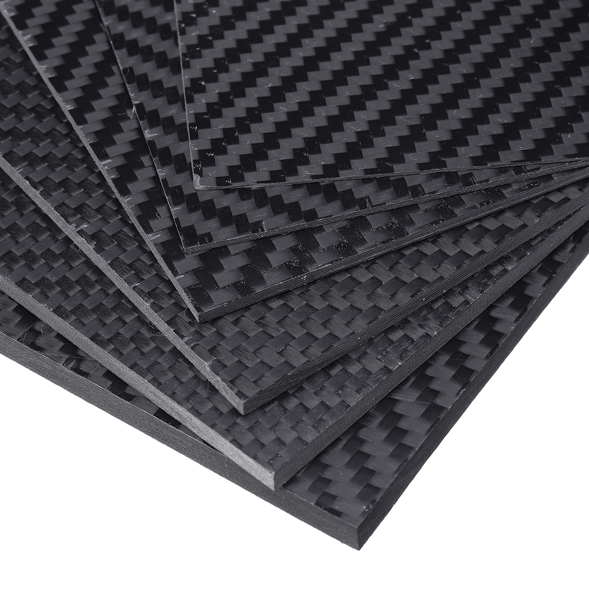 

100x250x(0.5-5)mm Black Matte Twill Carbon Fiber Plate Sheet Board Weave Carbon Fiber Pannel Various Thickness
