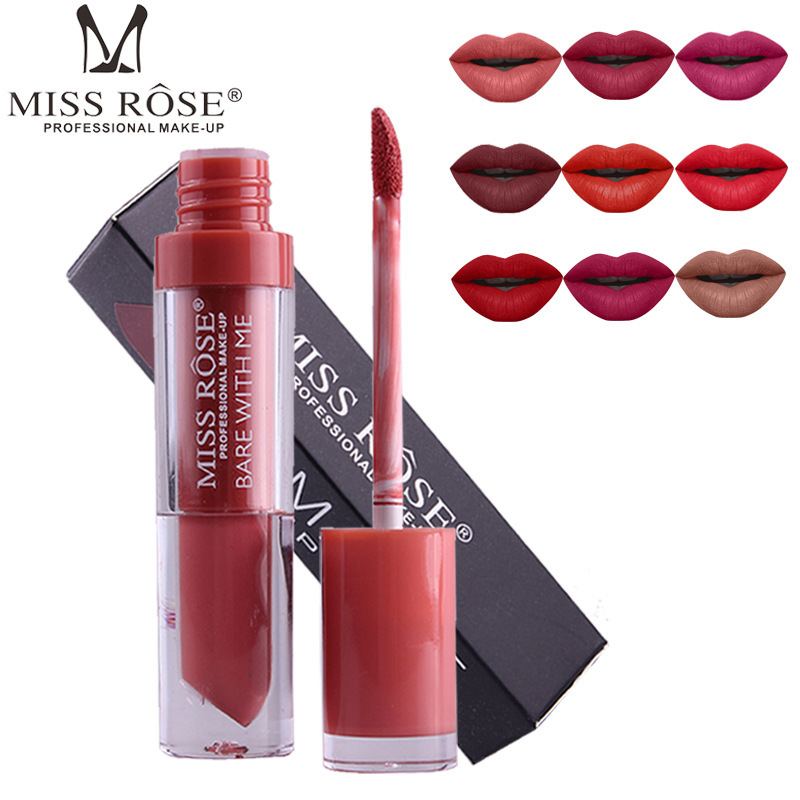 

24 Colors Lip Gloss Matte Not Easy To Stick Cup Waterproof