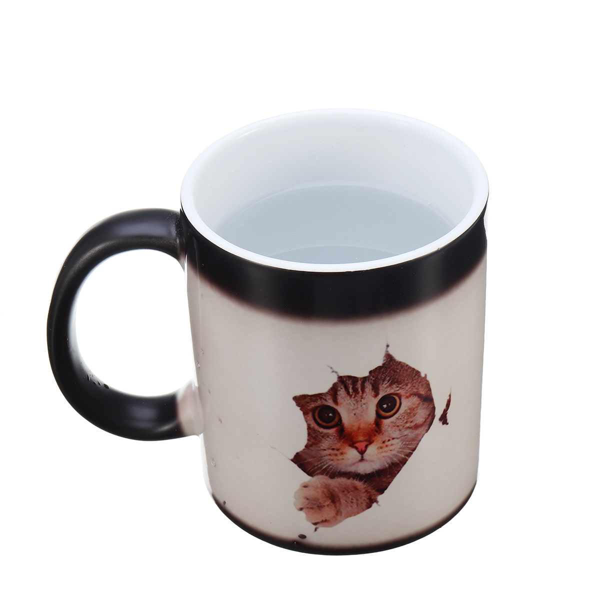 

350ml Cat Lover Morphing Mug Heat Sensitive Color Changing Coffee Mugs Cup Gifts