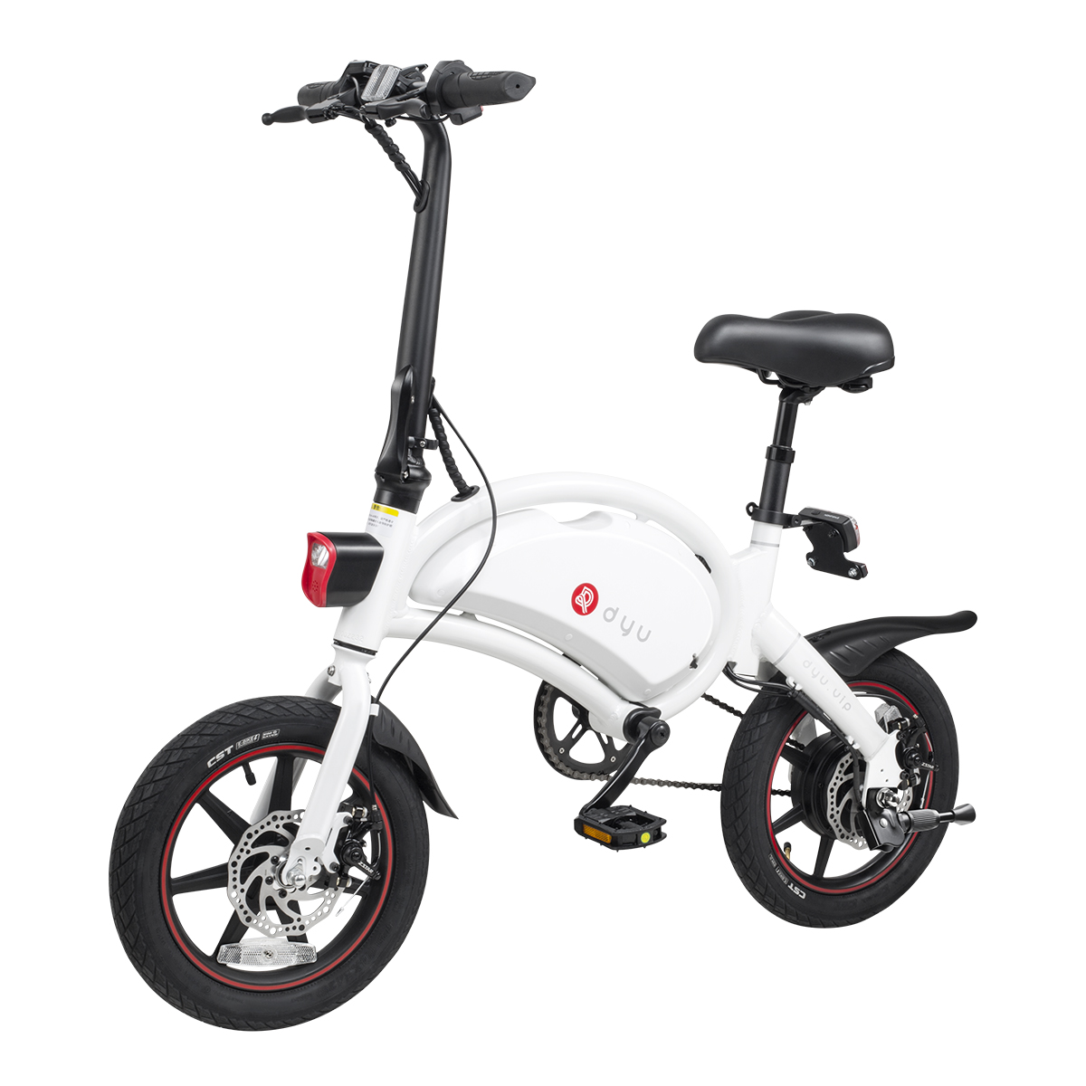 Find EU Direct DYU D3 10Ah 240W 36V Folding Moped Electric Bike 14inch 25km/h Top Speed 70km Mileage Intelligent Double Brake System Max Load 120kg White for Sale on Gipsybee.com with cryptocurrencies