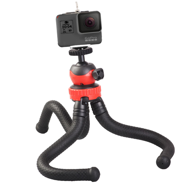 

Bakeey Flexible Octopus Bracket Stand Video Mount Holder Travel Tripod for Cellphone GoPro Camera