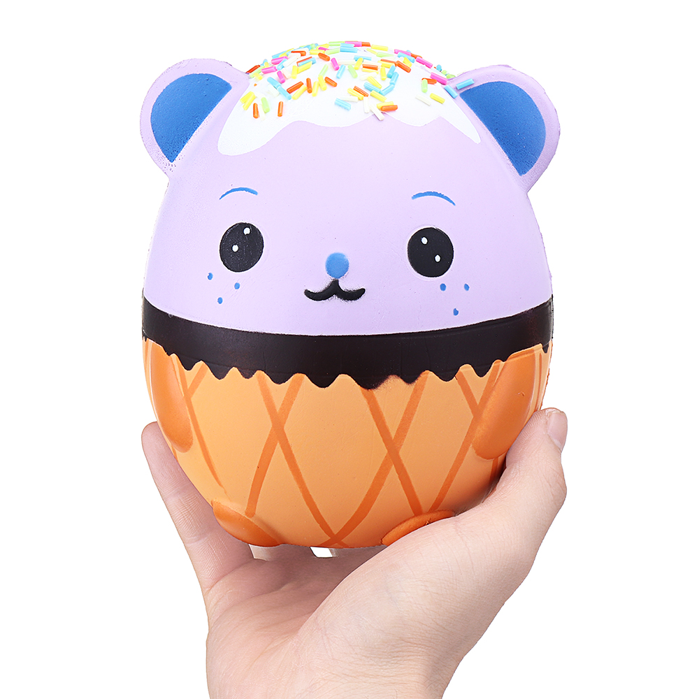 

New Squishy Purple Panda Egg 15CM Kawaii Animal Slow Rising Rebound Jumbo Cute Toys Gift Decor Collection