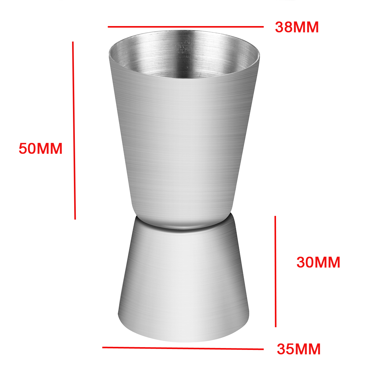 1 PC Cocktail Shaker 3 Size Jigger Double Single Shot Measure Cup Bar Drink  Wine Short Cocktail Party