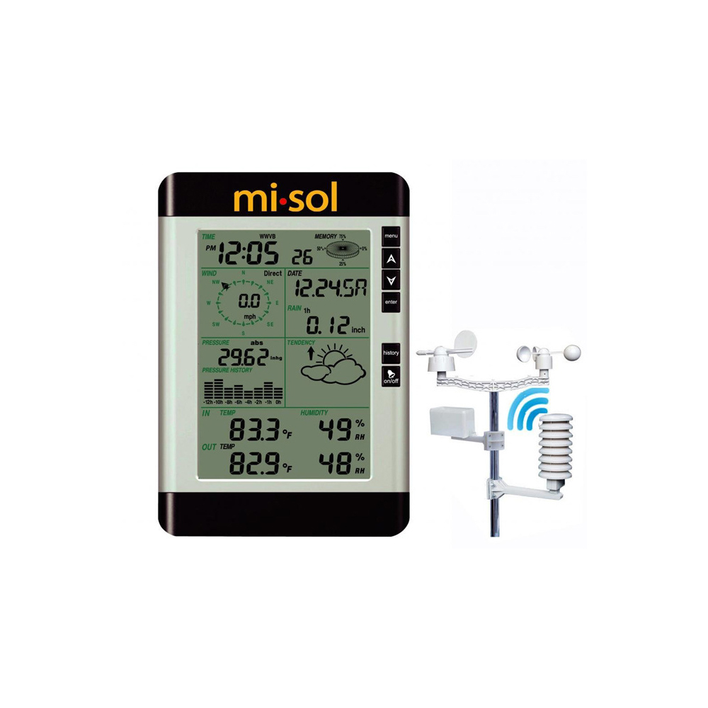 

Misol WH-2081 Wireless Weather Station With PC Connection & Wind Speed & Weather Forecast
