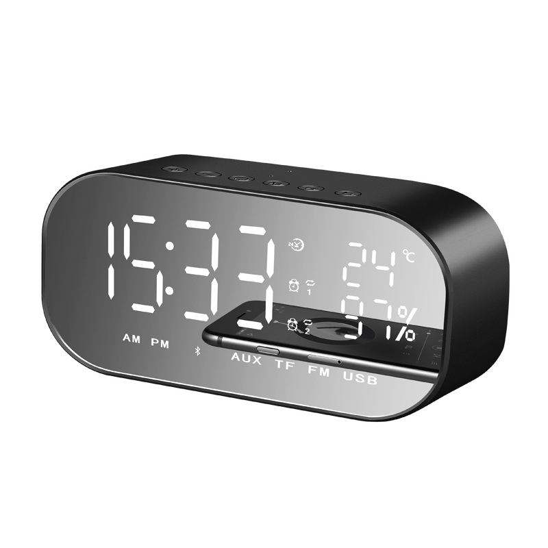 

yAyusi S2 Dual Units Wireless bluetooth Speaker LED Display Mirror Alarm Clock FM Radio Subwoofer