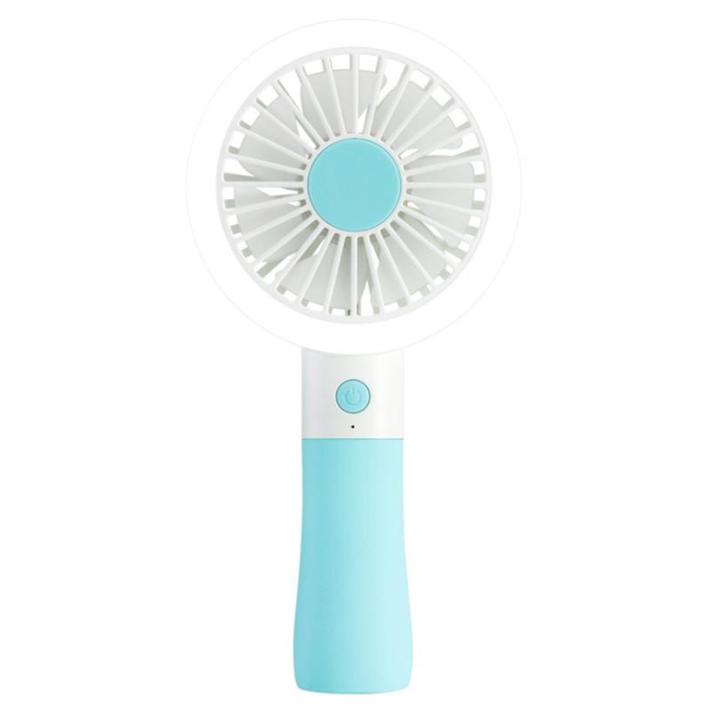 

Well Star D10-1 Portable Mini USB Fan LED light Fan Handheld Rechargeable Air Cooler Silent Cooling Fan For Home Office