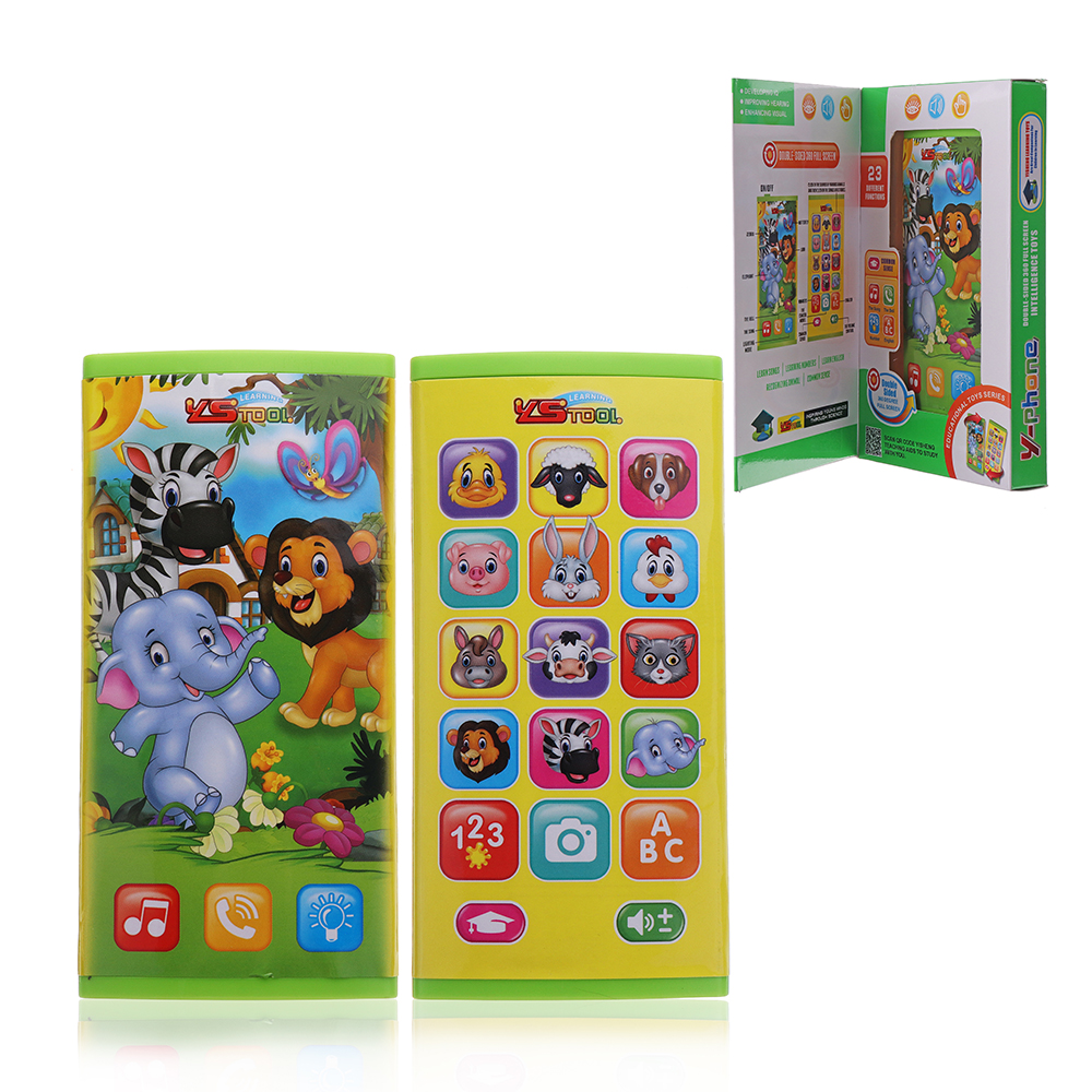 

MoFun-2604A Двухсторонний экран Мобильный телефон Многофункциональная головоломка для детей Раннее образование Игрушки