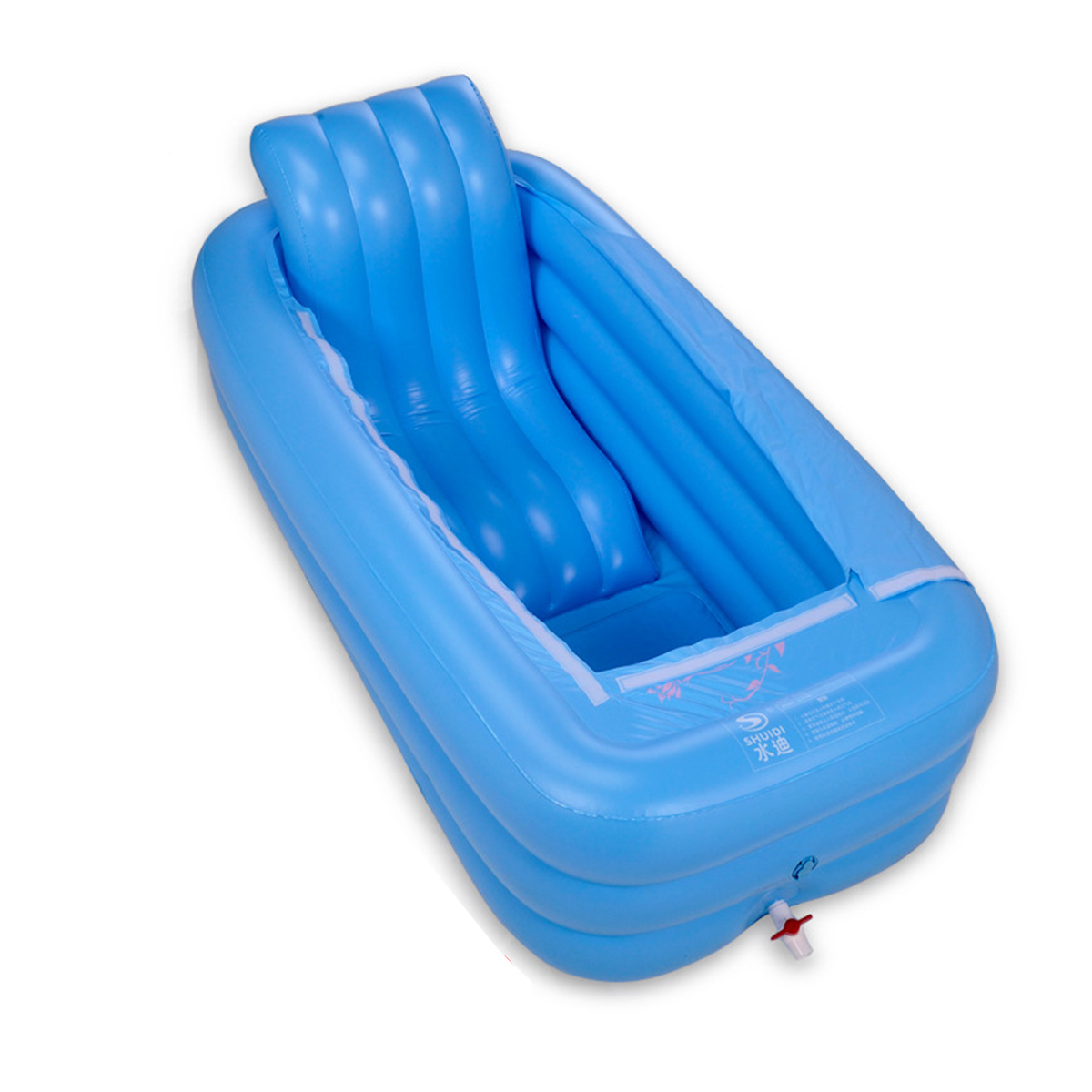 165x85x45cm Bathtub Inflatable Tub Portable Travel Bath Adult Spa Pool Warm Bathtub Folding 10