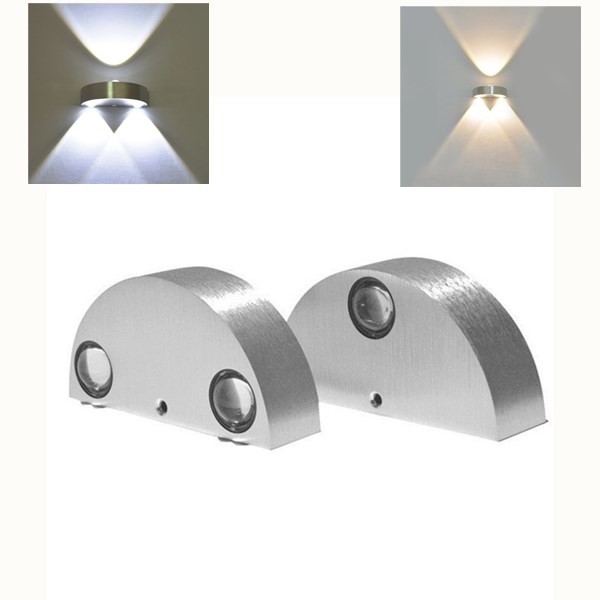 

9W 3 LED Wall Lights Warm White/White Up & Down Lamp Sconce Home Bedroom Fixture AC85-265V