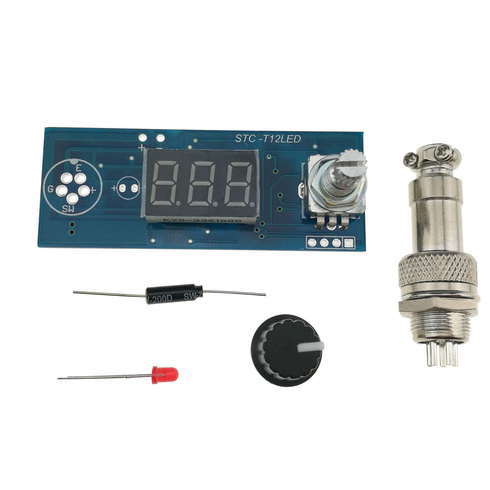 

KSGER T12 STC LED Electric Unit Digital Soldering Iron Station Temperature Controller DIY Kit for HAKKO T12 LED Vibration Switch