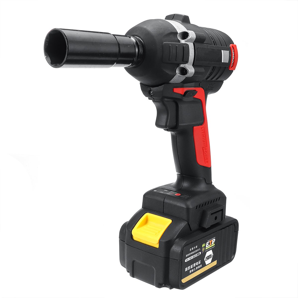 

198VF 520N.M High Torque Multipurpose Cordless Brushless Electric Wrench Drill Driver Li-ion Battery Home Repair Power Tool