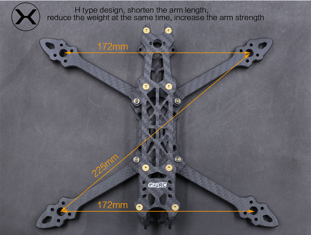 Geprc MARK4 225mm 5 Inch / 260mm 6 Inch / 295mm 7 Inch Frame Kit for RC Drone FPV Racing 48