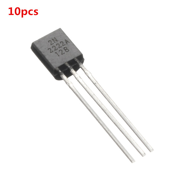 

10pcs 40V 0.8A NPN Transistors 2N2222 TO-92 For High-speed Switching