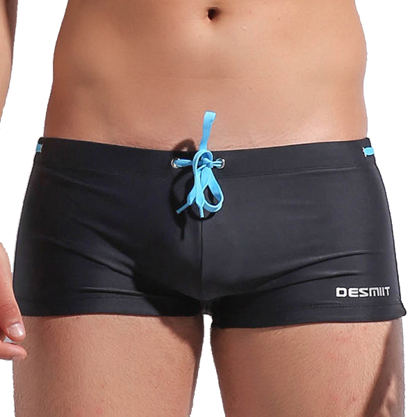 

Mens Beach Swimming Spa Low Waist Sexy Solid Color Shorts Summer Casual Trunks