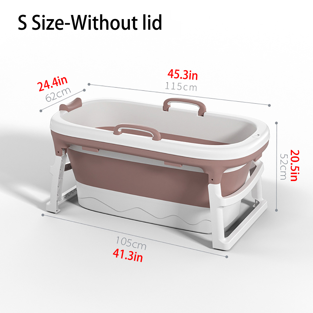 1.15/1.38m Large Thickened Bathtub Bath Barrel Adult Children's Folding Tub Basin Baby Swim Tub Sauna 2size 13