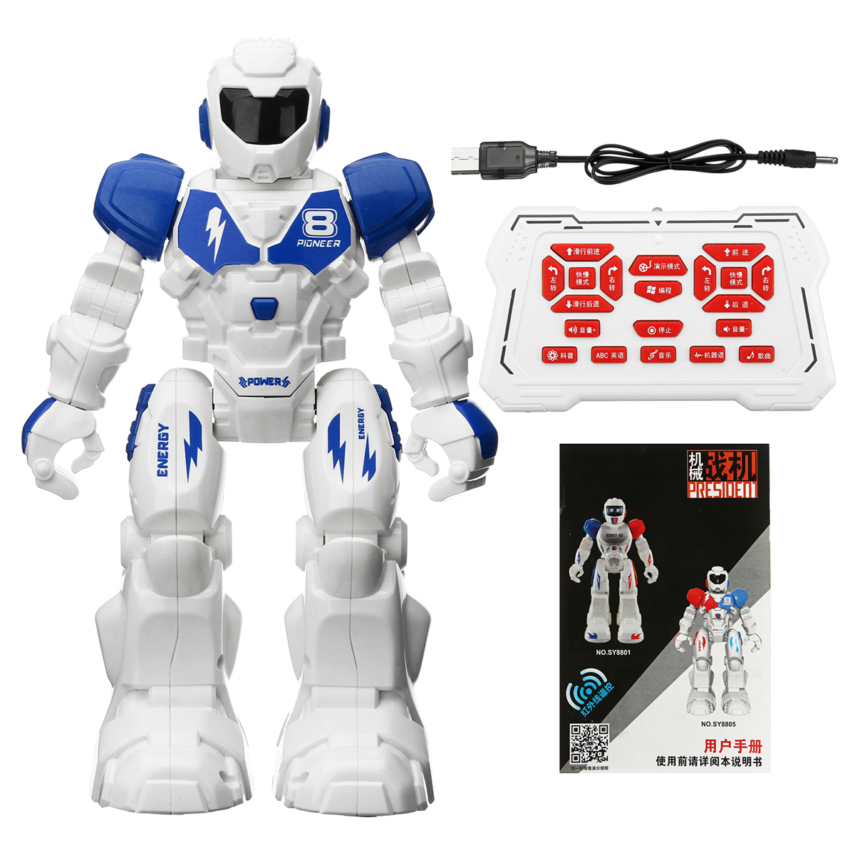 

Intelligent Remote Control Programmable Robot Singing and Dancing Kids Gift Toy