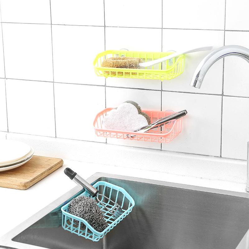 

Ванная комната Стены Двойные присоски Висячие пластиковые угловые ящики Кухонная посуда Корзина для хранения
