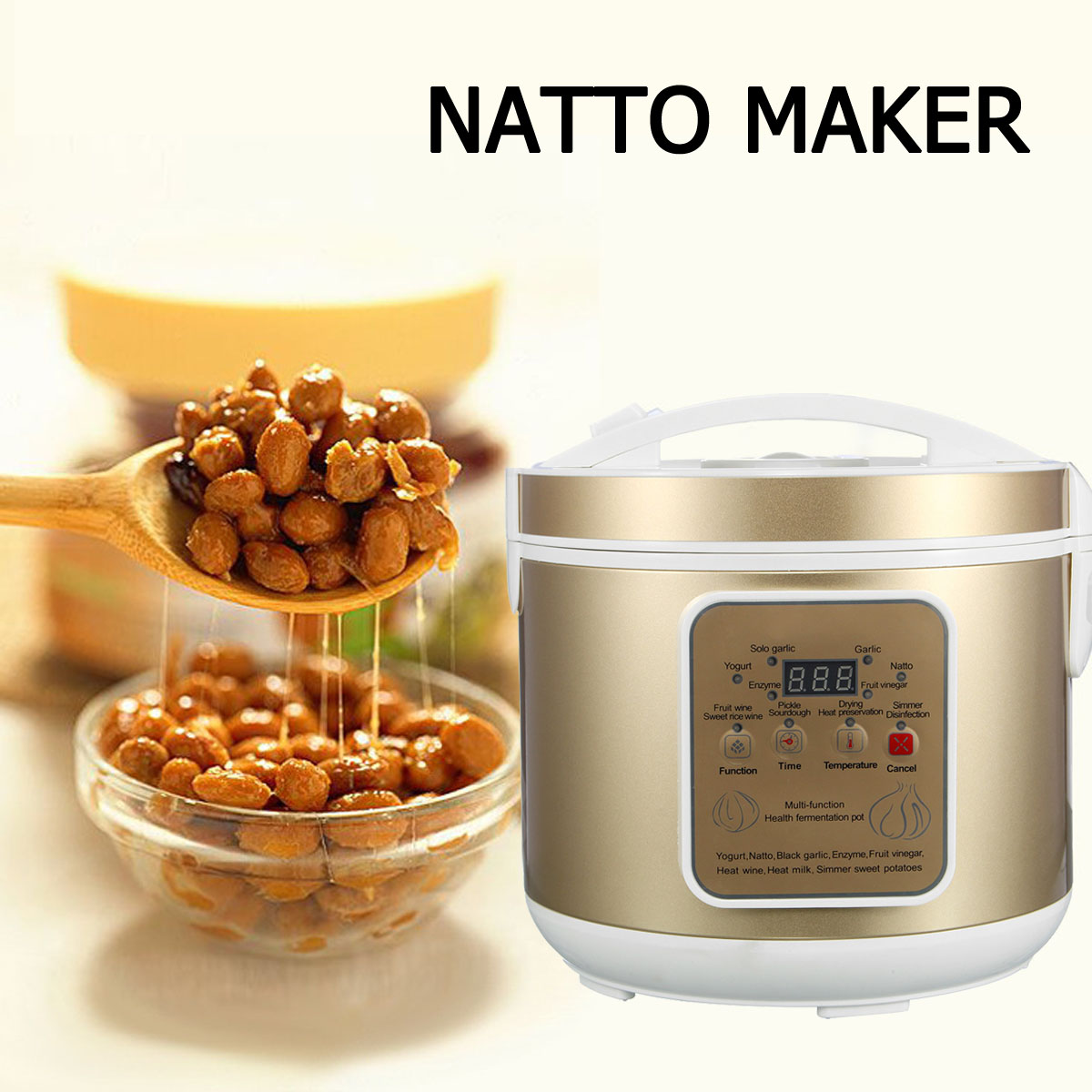 6L Large Capacity Automatic Black Garlic Fermenter Yoghurt Natto Maker Machine 17